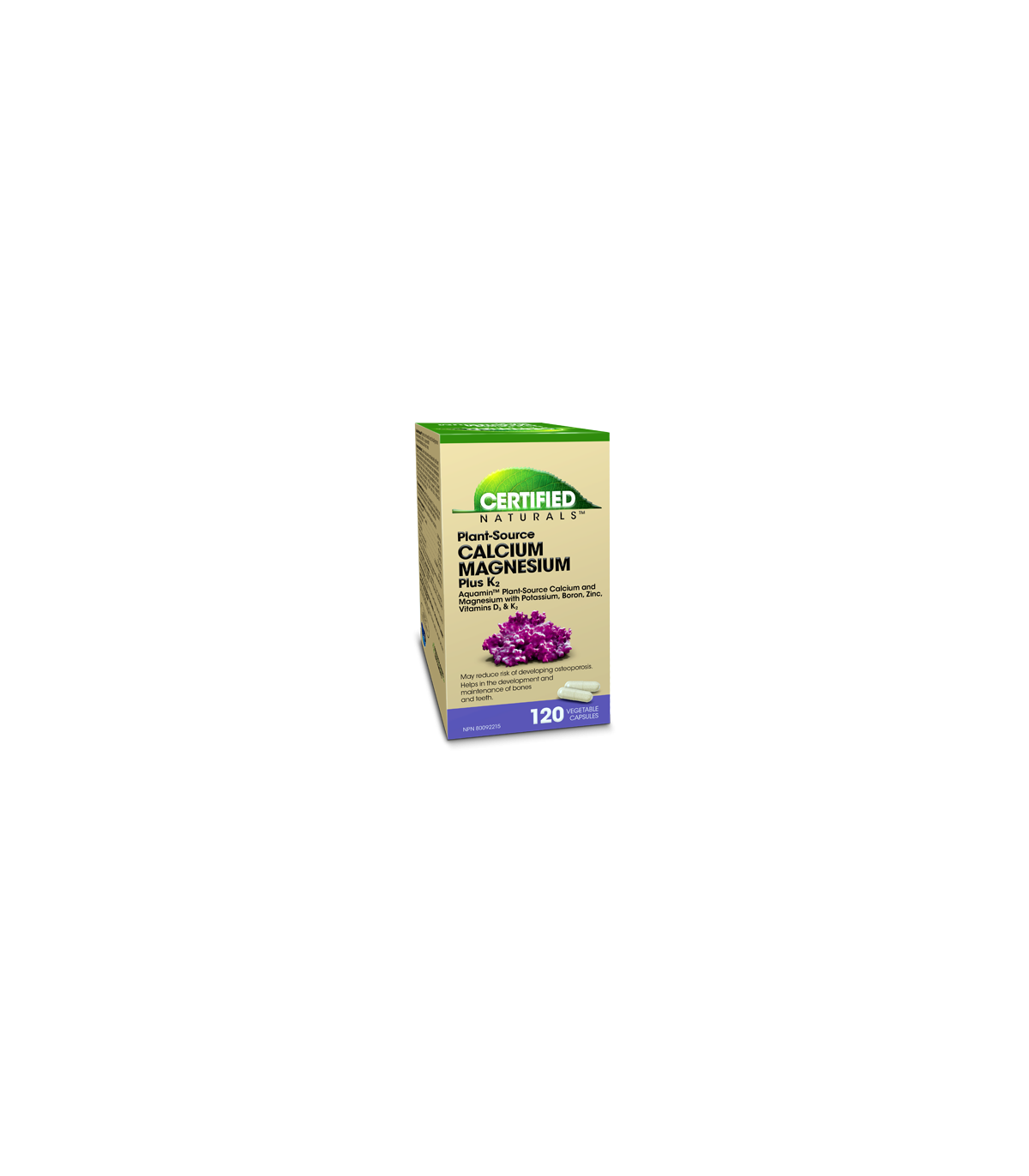 Certified Naturals 서티파이드 내추럴스 Cal-Mag 120 식물성 캡슐 | 매일 업데이트되는 특가 상품 | VITASHOP
