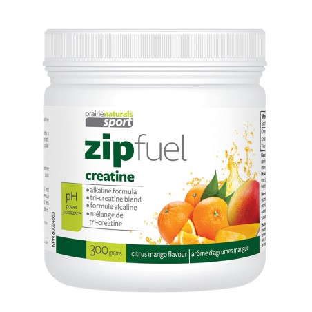 Zip Fuel Creatine Energy Drink pH Balanced Citrus Mango 300 g | Safest & Easiest Shopping Vitamins Online | VITASHOP