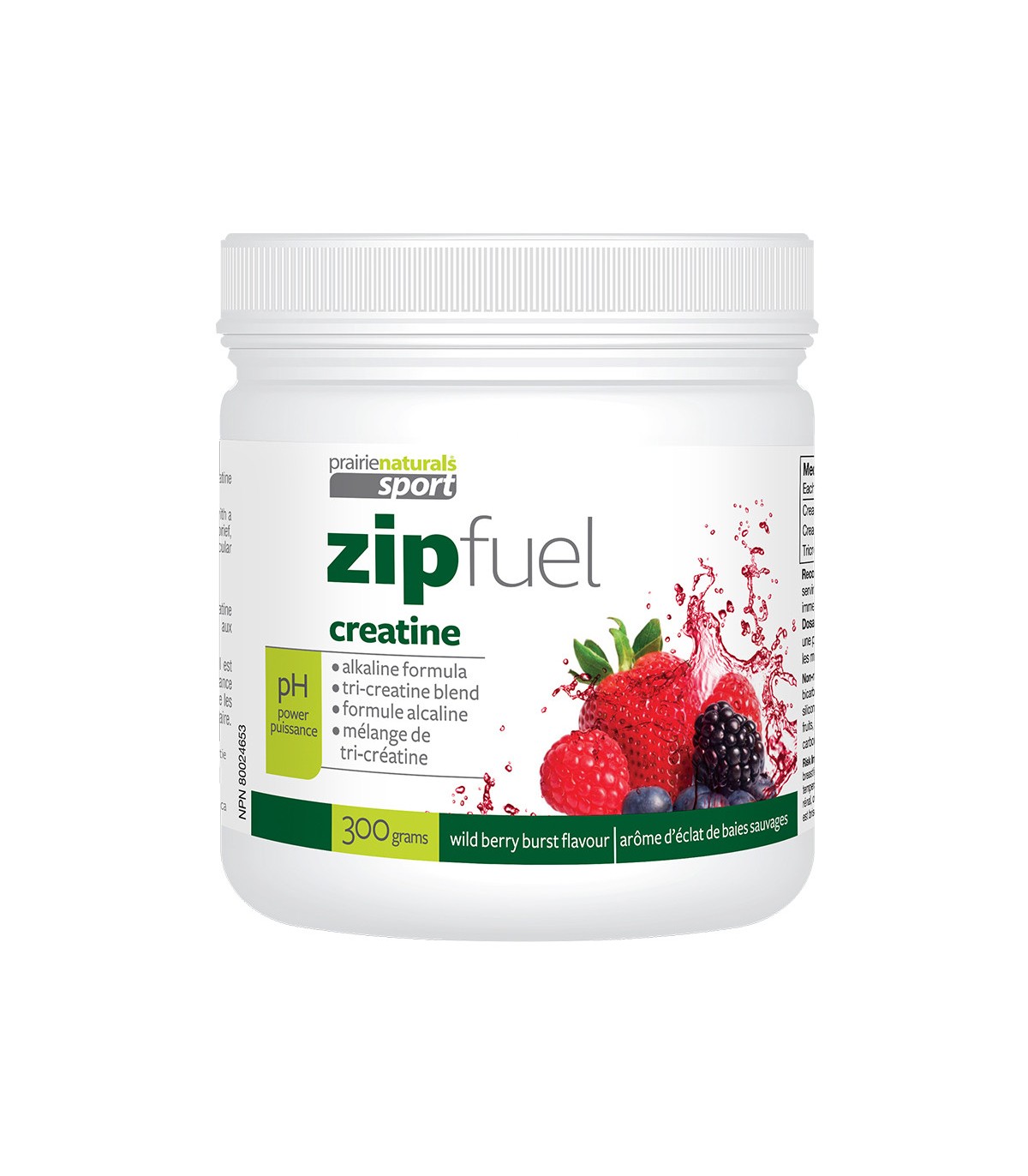 Zip Fuel Creatine Energy Drink pH Balanced Wild Berry Burst 300 g | Safest & Easiest Shopping Vitamins Online | VITASHOP