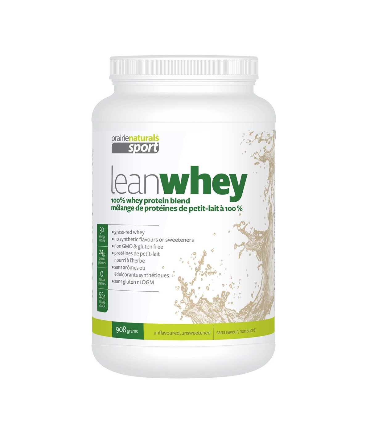 Lean Whey Unflavoured Unsweetened Whey Protein Concentrate Blend 908 g | Safest & Easiest Shopping Vitamins Online | VITASHOP