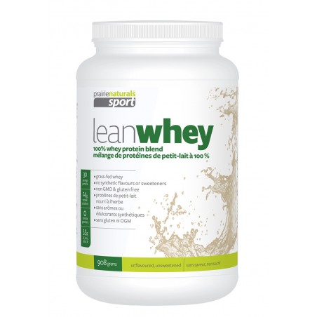 Lean Whey Unflavoured Unsweetened Whey Protein Concentrate Blend 908 g | Safest & Easiest Shopping Vitamins Online | VITASHOP