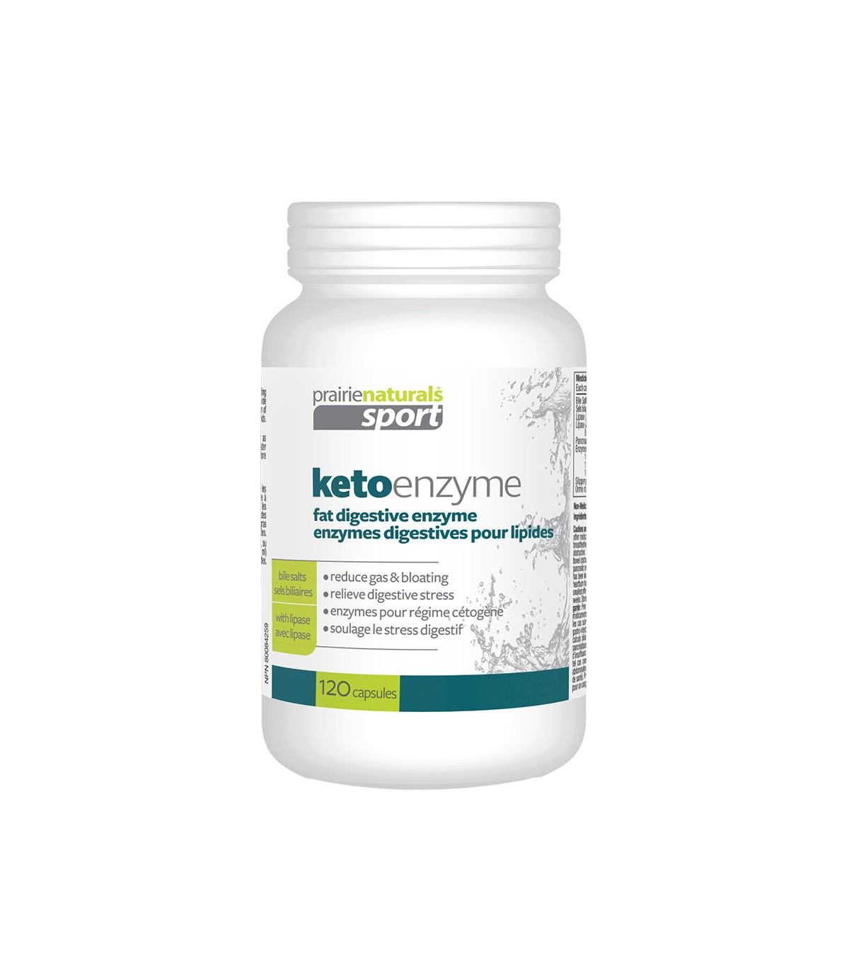 Prairie Naturals 프레리 내추럴스 KetoEnzyme Fat-Digesting Enzyme with Lipase Bile Salts 120 캡슐 | 매일 업데이트되는 특가 상품 | VITASHOP