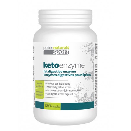 Prairie Naturals 프레리 내추럴스 KetoEnzyme Fat-Digesting Enzyme with Lipase Bile Salts 120 캡슐 | 매일 업데이트되는 특가 상품 | VITASHOP