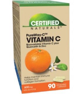 Certified Naturals PureWay-C 600 mg plus Quercetin & Zinc 90 Capsules | Unbeatable Prices, Daily Deals | VITASHOP