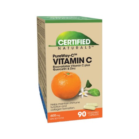 Certified Naturals PureWay-C 600 mg plus Quercetin & Zinc 90 Capsules | 每天不同折扣, 全网最低价格 | 种类齐全的保健品店铺 VITASHOP, 只有你想不到, 没有你买不到 !
