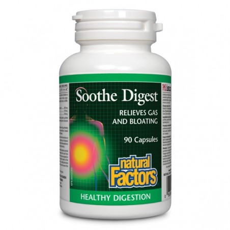 Natural Factors 내추럴 팩터스 Soothe Digest, 90 캡슐 | 매일 업데이트되는 특가 상품 | VITASHOP