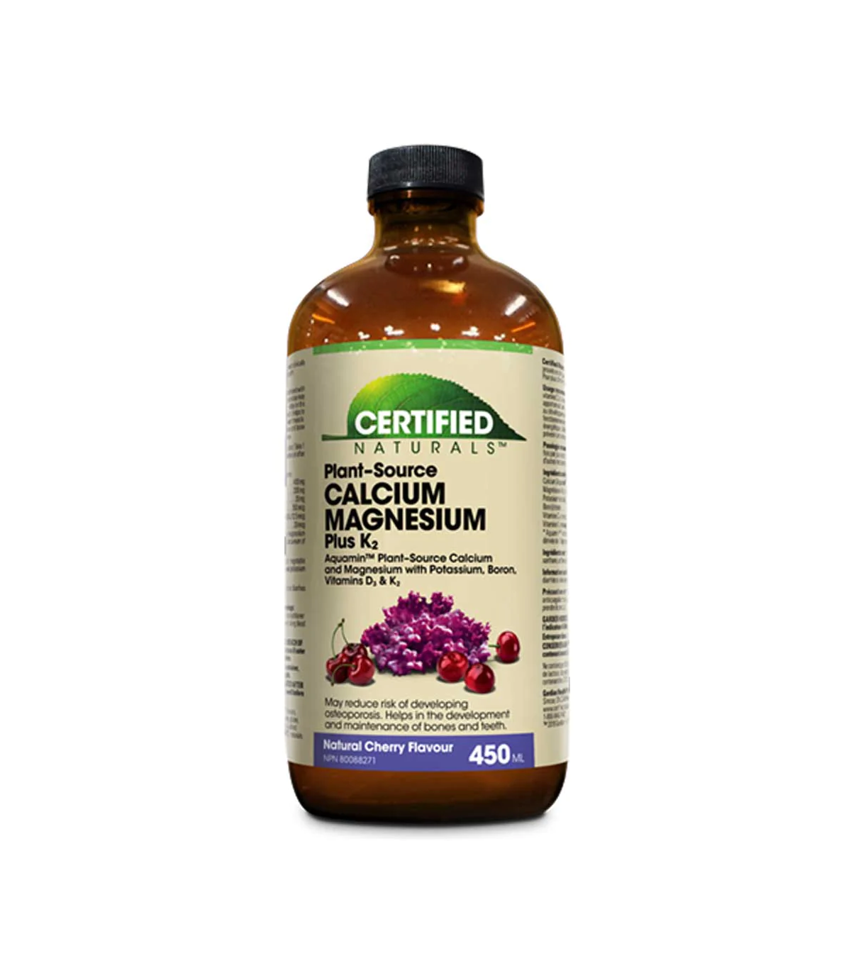 Certified Naturals 서티파이드 내추럴스 Cal-Mag 리퀴드 체리 450ml | 매일 업데이트되는 특가 상품 | VITASHOP