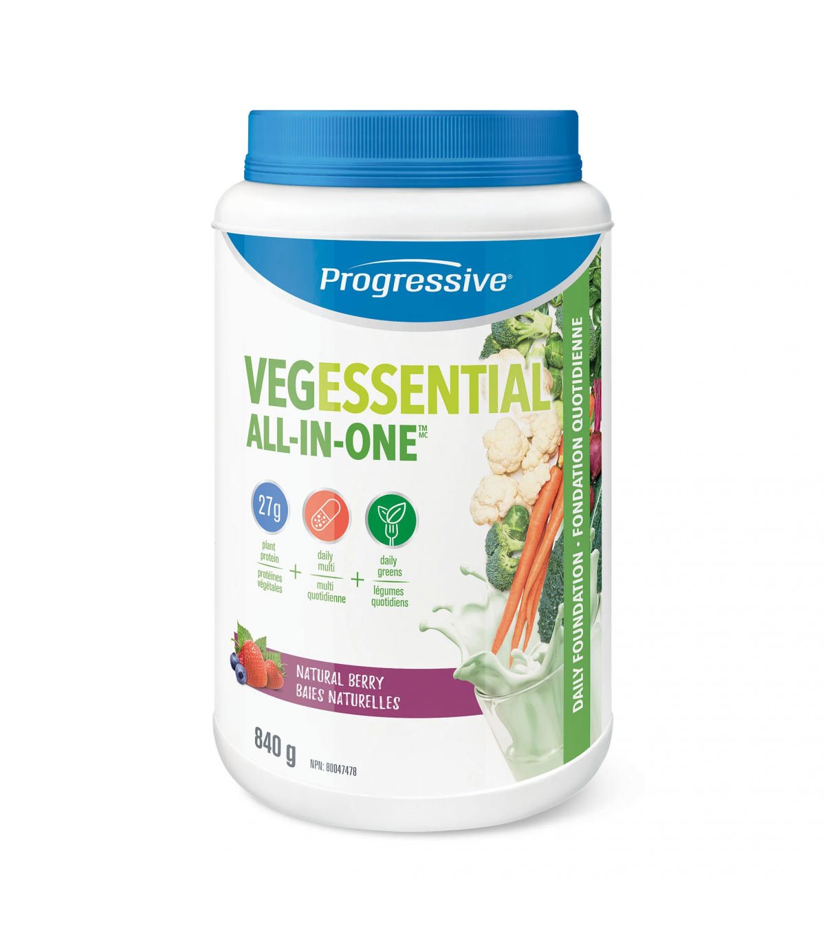 Progressive Nutritionals 프로그레시브 뉴트리션스 베지 에센셜 베리 840g | 매일 업데이트되는 특가 상품 | VITASHOP