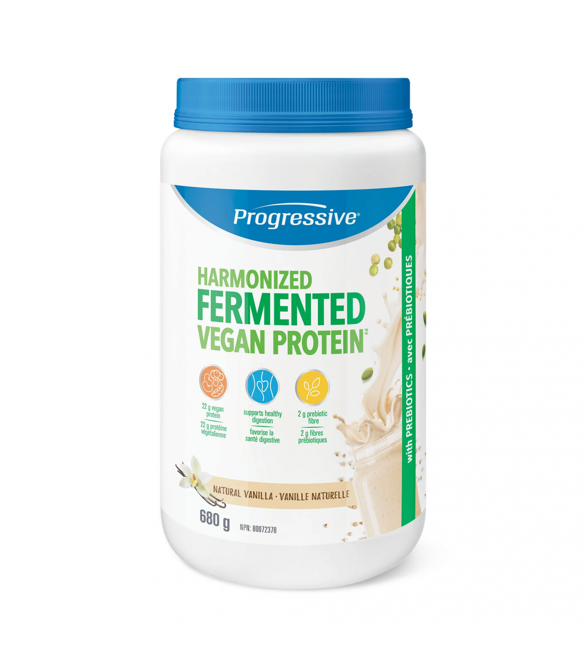 Progressive Nutritionals 프로그레시브 뉴트리션스 조화로운 발효 비건 단백질, 바닐라 680g | 매일 업데이트되는 특가 상품 | VITASHOP