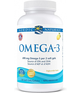Nordic Naturals Omega 3, Lemon 120 Softgels | Unbeatable Prices, Daily Deals | VITASHOP