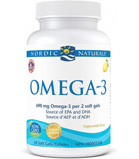 Nordic Naturals Omega 3, Lemon 60 Softgels | Unbeatable Prices, Daily Deals | VITASHOP
