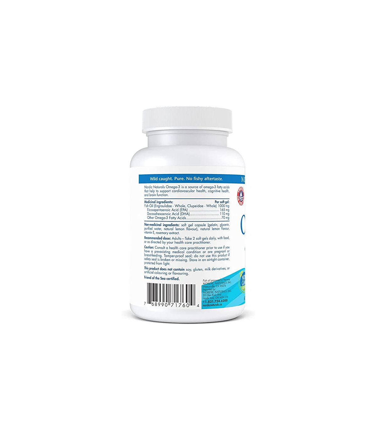 Nordic Naturals Omega 3, Lemon 60 Softgels | 每天不同折扣, 全网最低价格 | 种类齐全的保健品店铺 VITASHOP, 只有你想不到, 没有你买不到 !