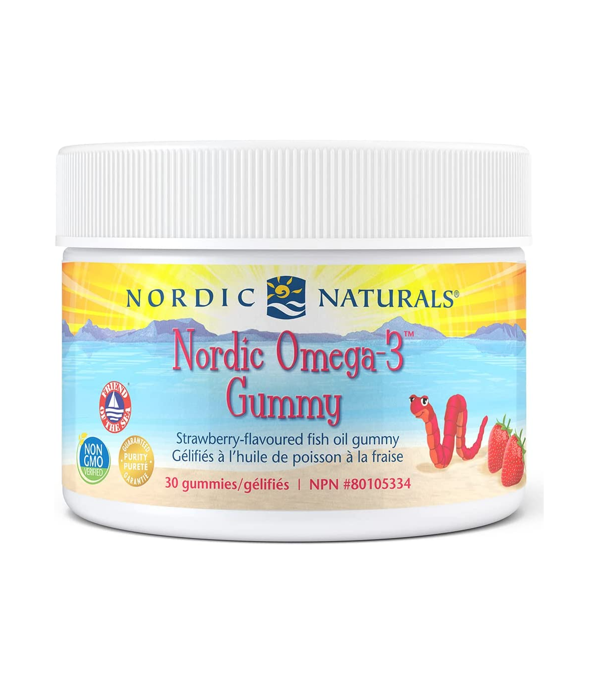 Nordic Naturals 노르딕 내추럴스 오메가 3, 딸기(지렁이) 구미젤리 30개 | 매일 업데이트되는 특가 상품 | VITASHOP