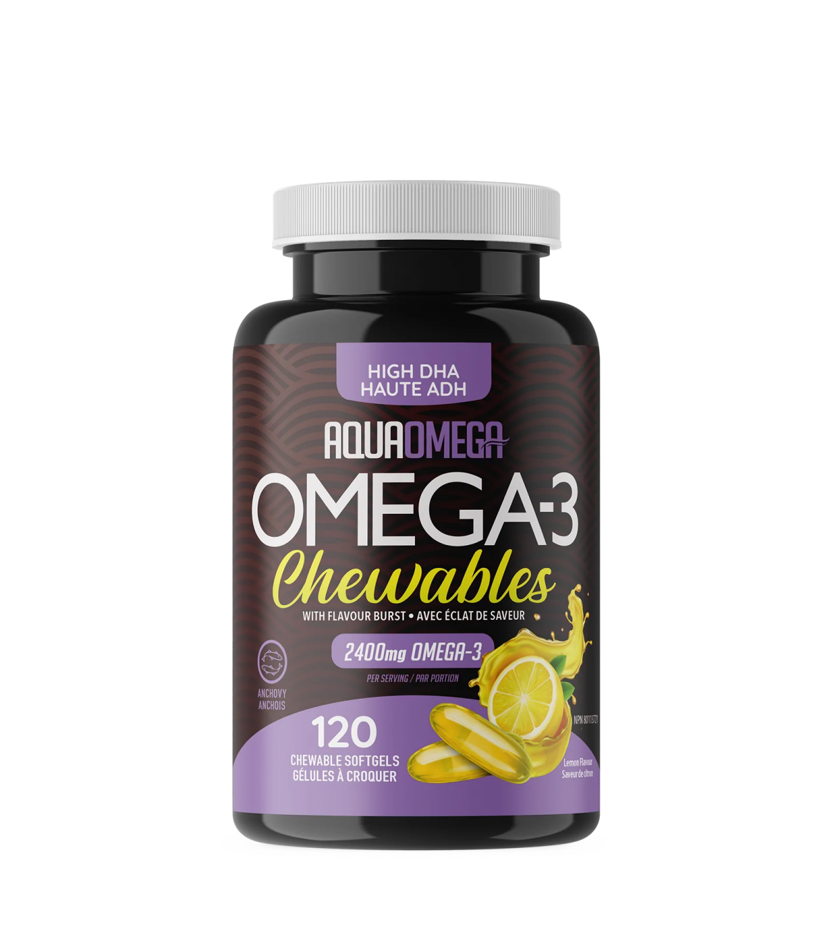 AQUAOMEGA High DHA Chewables Lemon 120 Softgels | Unbeatable Prices, Daily Deals | VITASHOP