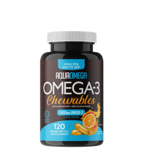 AQUAOMEGA High EPA Chewables Orange 120 Softgels | Unbeatable Prices, Daily Deals | VITASHOP