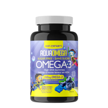 AQUAOMEGA 아쿠아오메가 높은 DHA 키즈 블루베리 60구미 | 매일 업데이트되는 특가 상품 | VITASHOP