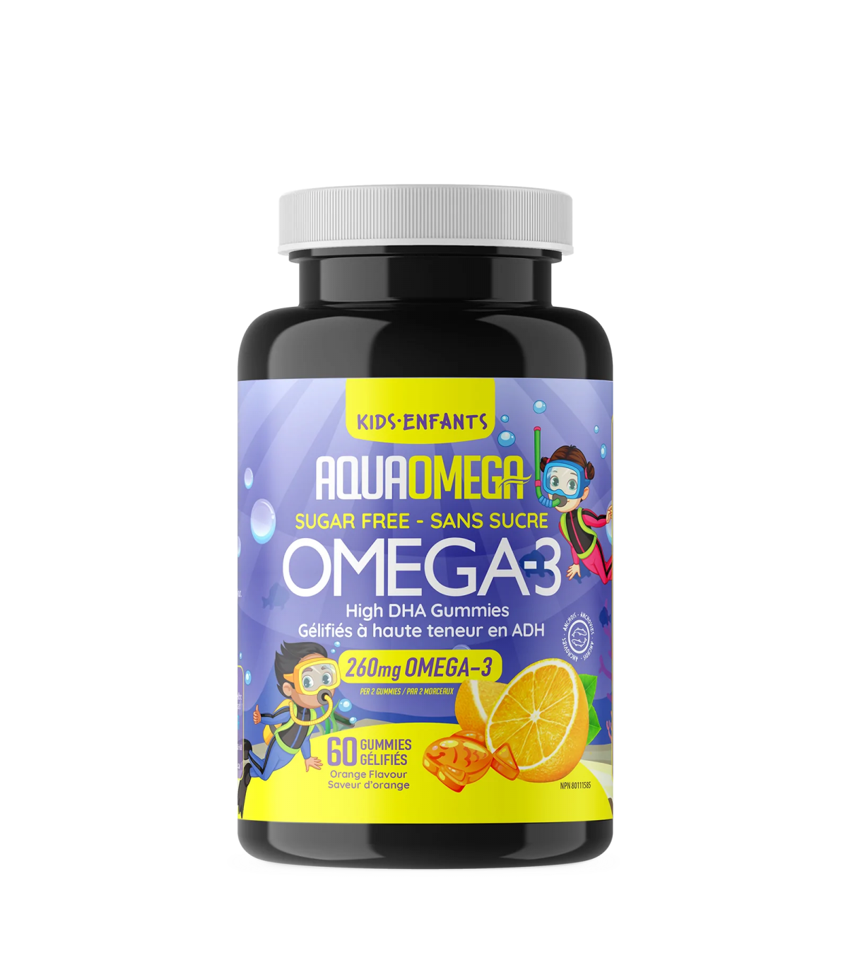 AQUAOMEGA 아쿠아오메가 높은 DHA 키즈 오렌지 60구미 | 매일 업데이트되는 특가 상품 | VITASHOP