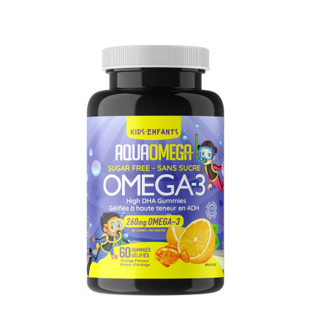 AQUAOMEGA 아쿠아오메가 높은 DHA 키즈 오렌지 60구미 | 매일 업데이트되는 특가 상품 | VITASHOP