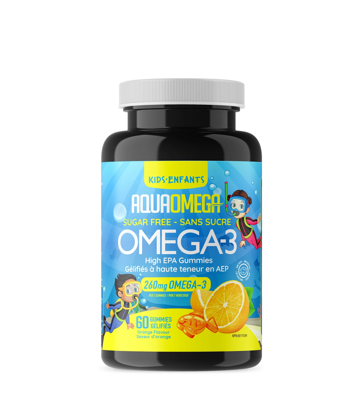 AQUAOMEGA 아쿠아오메가 High EPA 키즈 오렌지 60구미 | 매일 업데이트되는 특가 상품 | VITASHOP