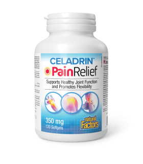 Natural Factors Celadrin PainRelief 350 mg 120 Softgels | Unbeatable Prices, Daily Deals | VITASHOP