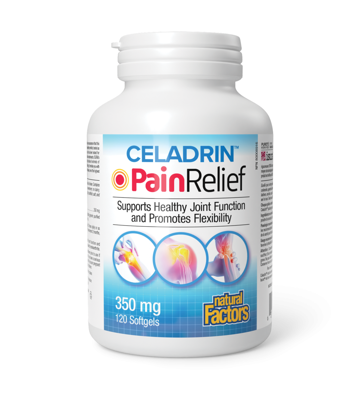Natural Factors 내추럴 팩터스 Celadrin PainRelief 350 mg 120 소프트젤 | 매일 업데이트되는 특가 상품 | VITASHOP