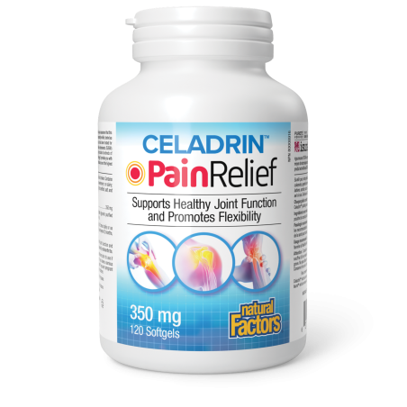 Natural Factors 내추럴 팩터스 Celadrin PainRelief 350 mg 120 소프트젤 | 매일 업데이트되는 특가 상품 | VITASHOP
