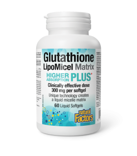 Natural Factors Glutathione LipoMicel Matrix 300 mg 60 Liquid Softgels | Unbeatable Prices, Daily Deals | VITASHOP