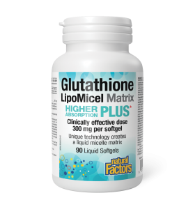 Natural Factors Glutathione LipoMicel Matrix 300 mg 90 Liquid Softgels | 每天不同折扣, 全网最低价格 | 种类齐全的保健品店铺 VITASHOP, 只有你想不到, 没有你买不到 !