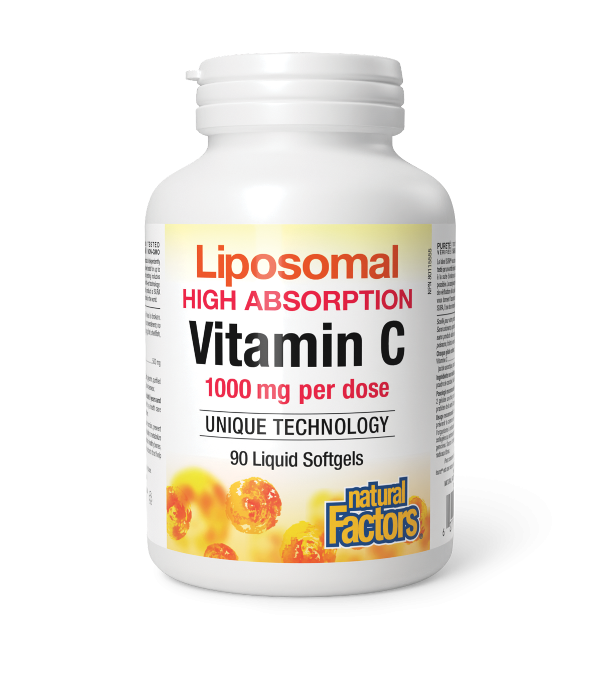 Natural Factors Liposomal Vitamin C 1000 mg 90 Liquid Softgels | Unbeatable Prices, Daily Deals | VITASHOP