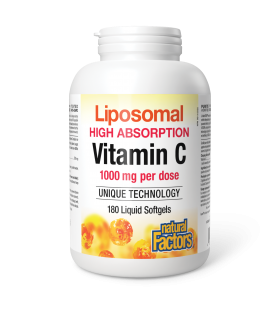 Natural Factors Liposomal Vitamin C 1000 mg 180 Liquid Softgels | Unbeatable Prices, Daily Deals | VITASHOP