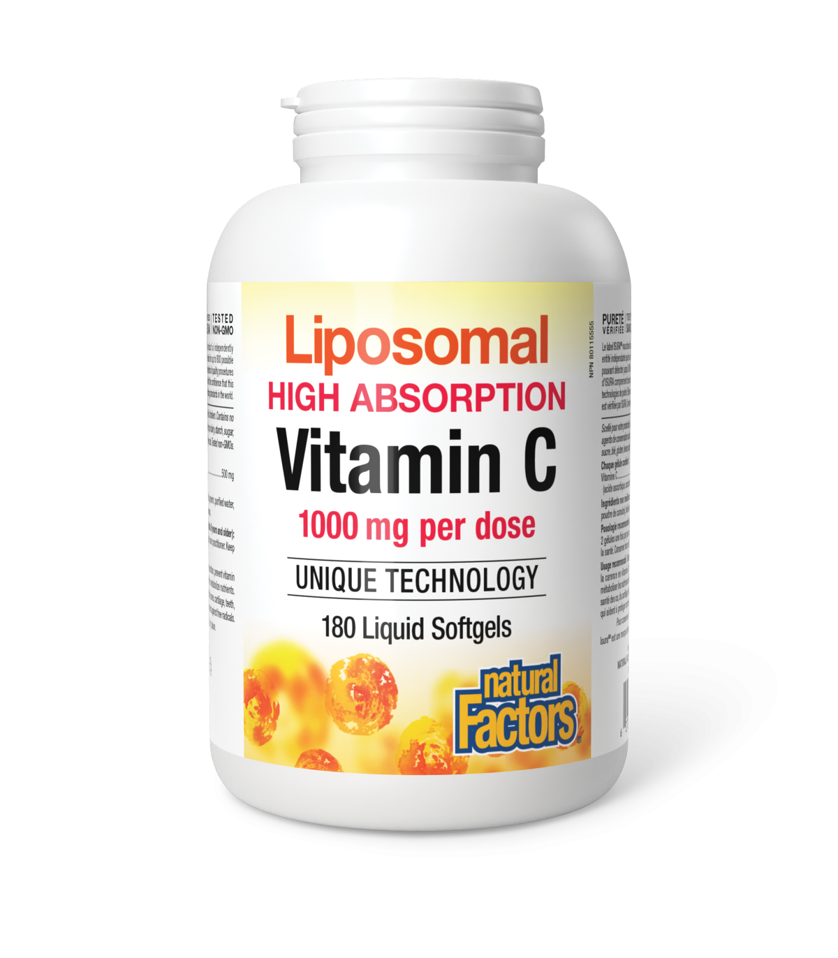 Natural Factors Liposomal Vitamin C 1000 mg 180 Liquid Softgels | Unbeatable Prices, Daily Deals | VITASHOP