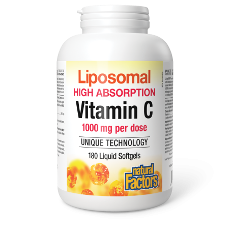 Natural Factors Liposomal Vitamin C 1000 mg 180 Liquid Softgels | Unbeatable Prices, Daily Deals | VITASHOP