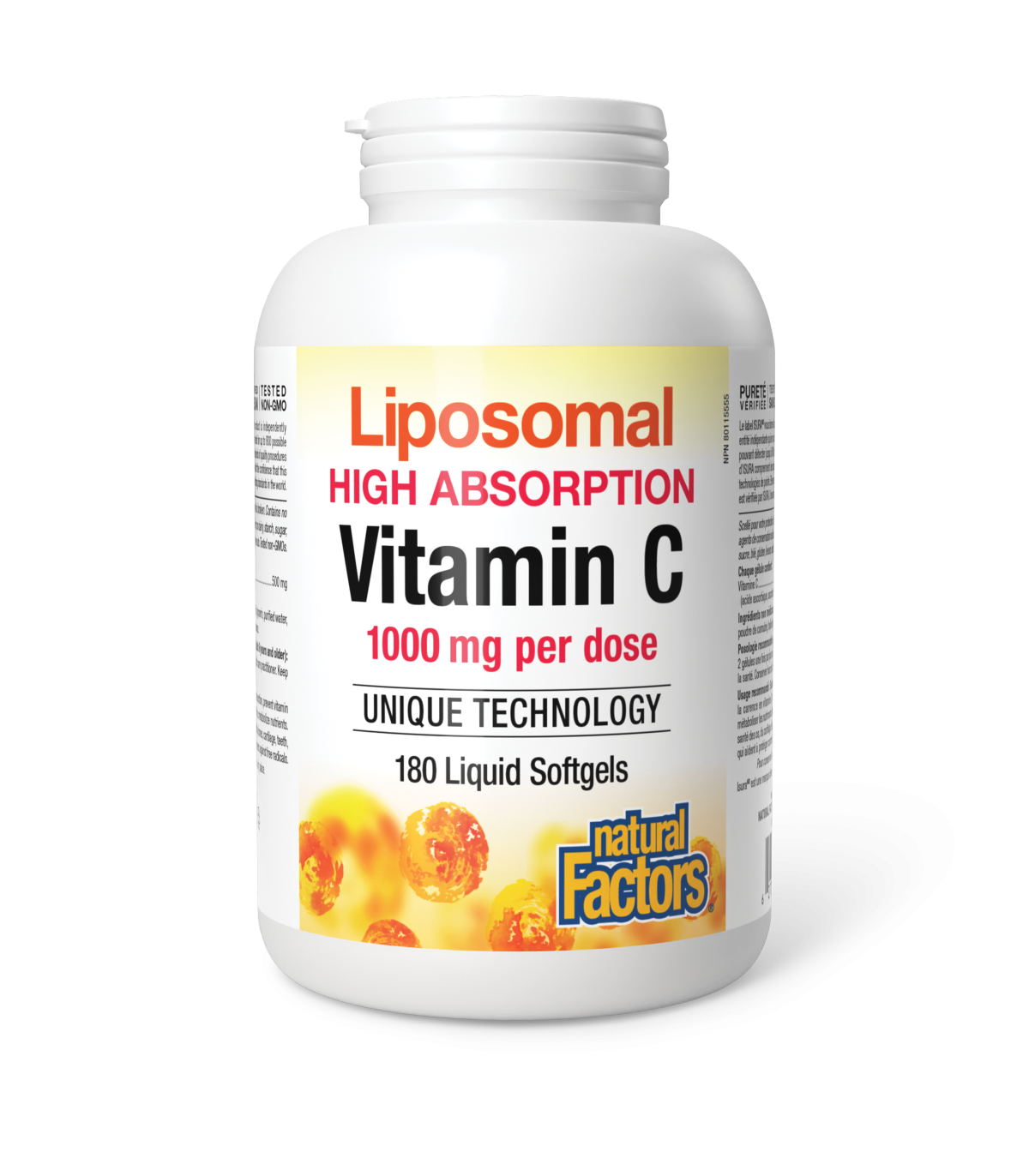 Natural Factors Liposomal Vitamin C 1000 mg 180 Liquid Softgels | Unbeatable Prices, Daily Deals | VITASHOP