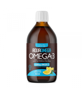 AQUAOMEGA AquaOmega High EPA Lemon 450 ml | Unbeatable Prices, Daily Deals | VITASHOP