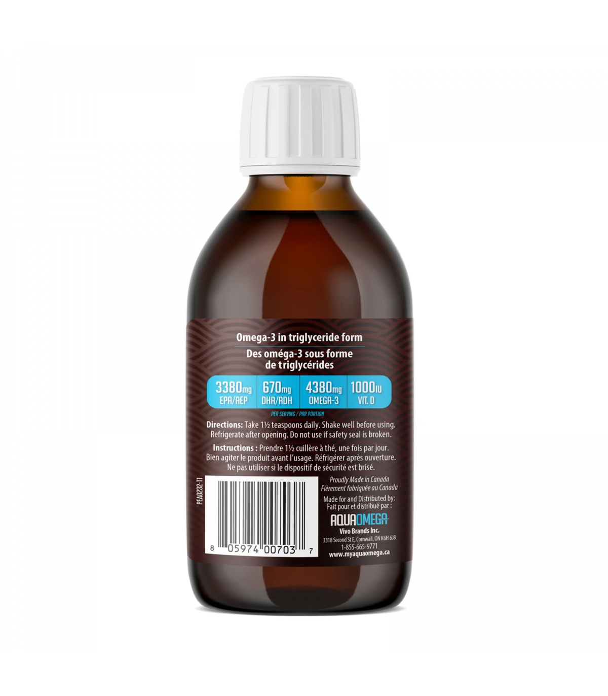 AQUAOMEGA 아쿠아오메가 AquaOmega High EPA 트로피컬 225ml | 매일 업데이트되는 특가 상품 | VITASHOP
