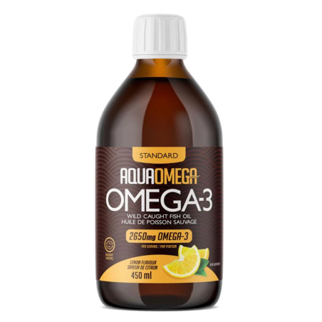 AQUAOMEGA AO 3:1 Daily Maintenance Lemon 450 ml | Unbeatable Prices, Daily Deals | VITASHOP
