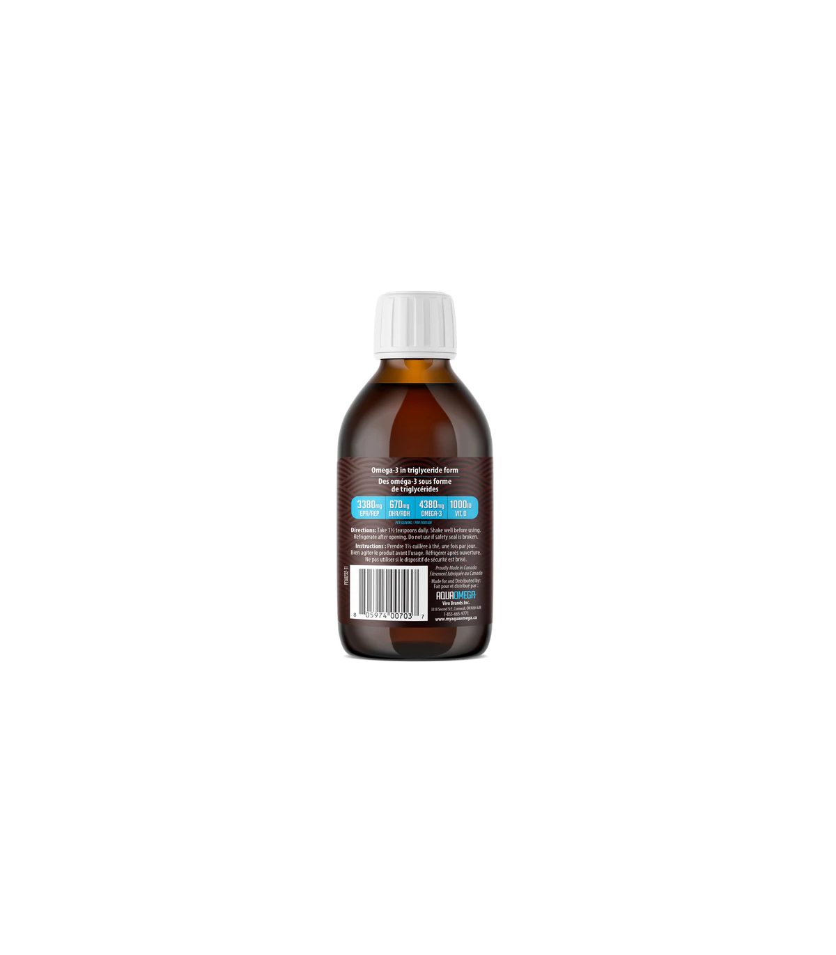 AQUAOMEGA AquaOmega High EPA Orange 225 ml | Unbeatable Prices, Daily Deals | VITASHOP