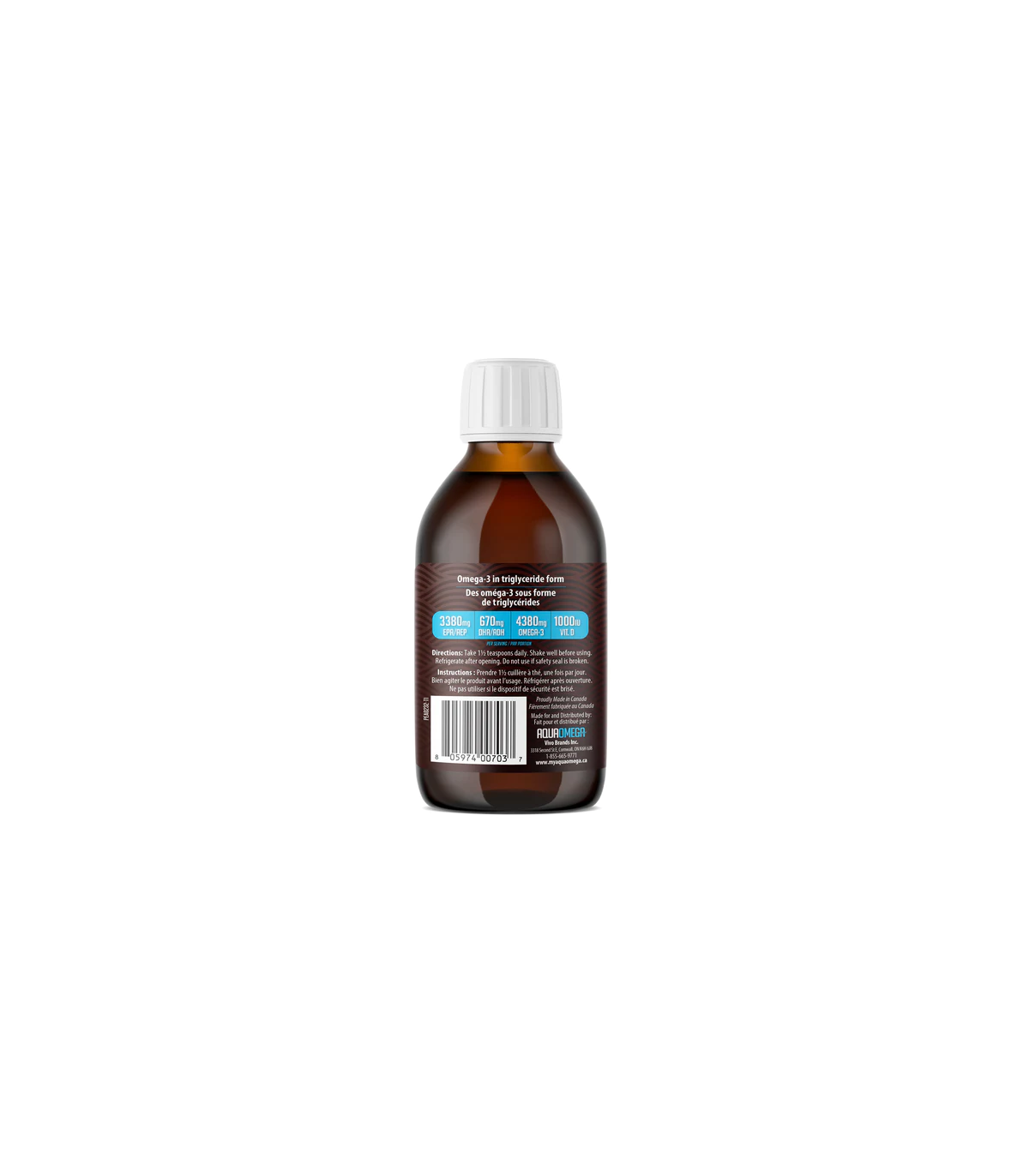 AQUAOMEGA 아쿠아오메가 아쿠아 오메가 하이 EPA 레몬 225ml | 매일 업데이트되는 특가 상품 | VITASHOP
