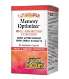 Natural Factors 내추럴 팩터스 CurcuminRich 메모리 옵티마이저, 식물성 캡슐 60정 | 매일 업데이트되는 특가 상품 | VITASHOP