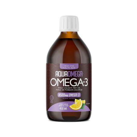 AQUAOMEGA AquaOmega 1:5 High DHA Lemon 450 ml | Unbeatable Prices, Daily Deals | VITASHOP