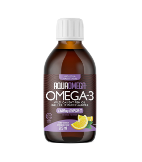 AQUAOMEGA AquaOmega 1:5 High DHA Lemon 225 ml | Unbeatable Prices, Daily Deals | VITASHOP