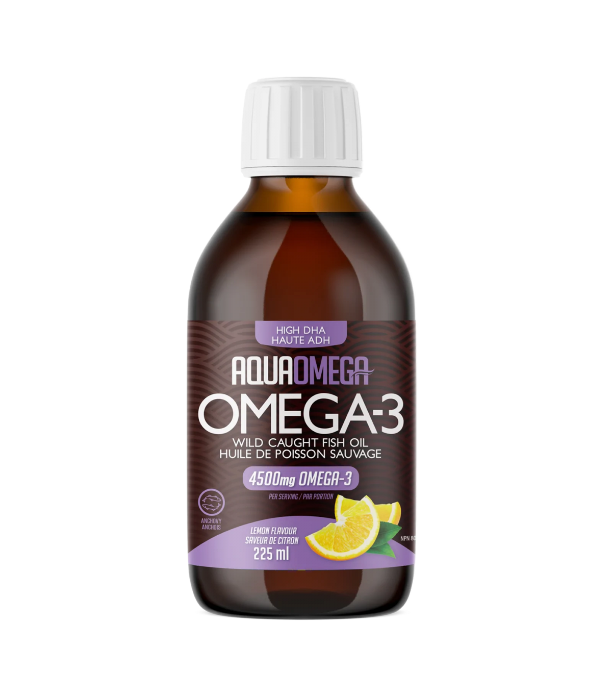 AQUAOMEGA AquaOmega 1:5 High DHA Lemon 225 ml | Unbeatable Prices, Daily Deals | VITASHOP