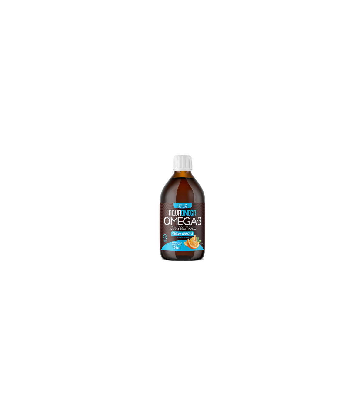 AQUAOMEGA AquaOmega High EPA Orange 450 ml | Unbeatable Prices, Daily Deals | VITASHOP