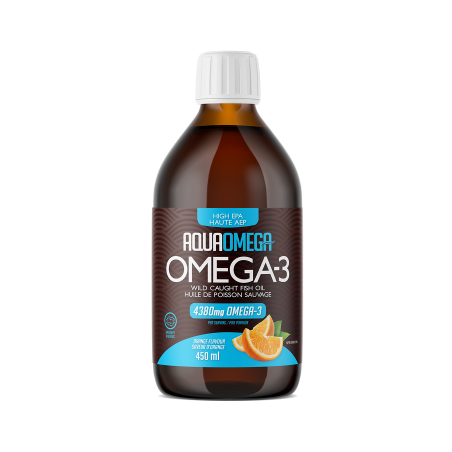 AQUAOMEGA AquaOmega High EPA Orange 450 ml | Unbeatable Prices, Daily Deals | VITASHOP