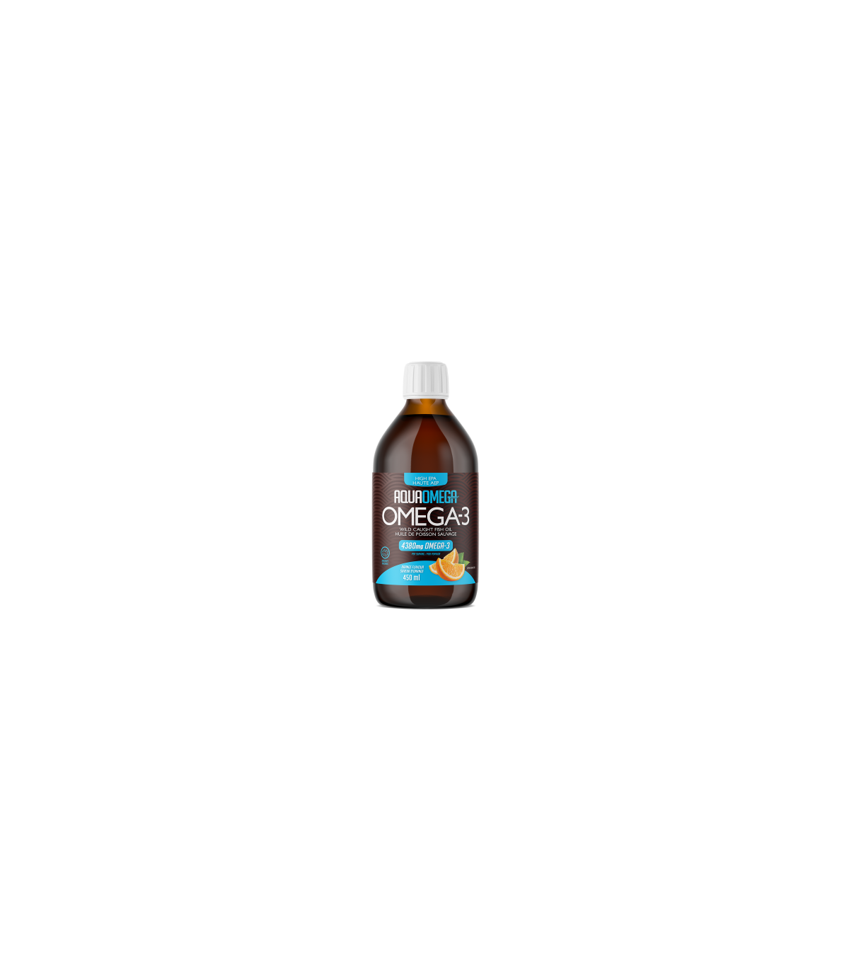 AQUAOMEGA AquaOmega High EPA Orange 450 ml | Unbeatable Prices, Daily Deals | VITASHOP