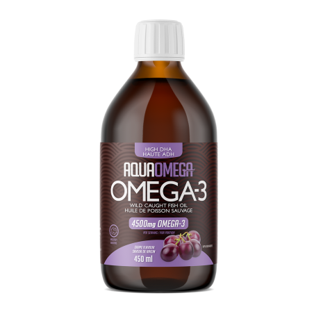 AQUAOMEGA AquaOmega 1:5 High DHA Grape 450 ml | Unbeatable Prices, Daily Deals | VITASHOP