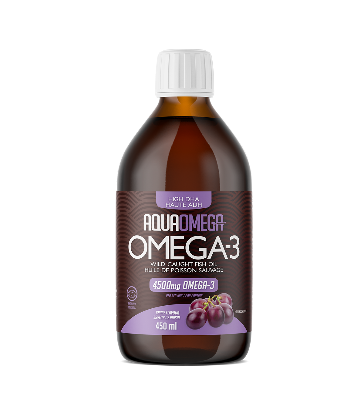AQUAOMEGA AquaOmega 1:5 High DHA Grape 450 ml | Unbeatable Prices, Daily Deals | VITASHOP
