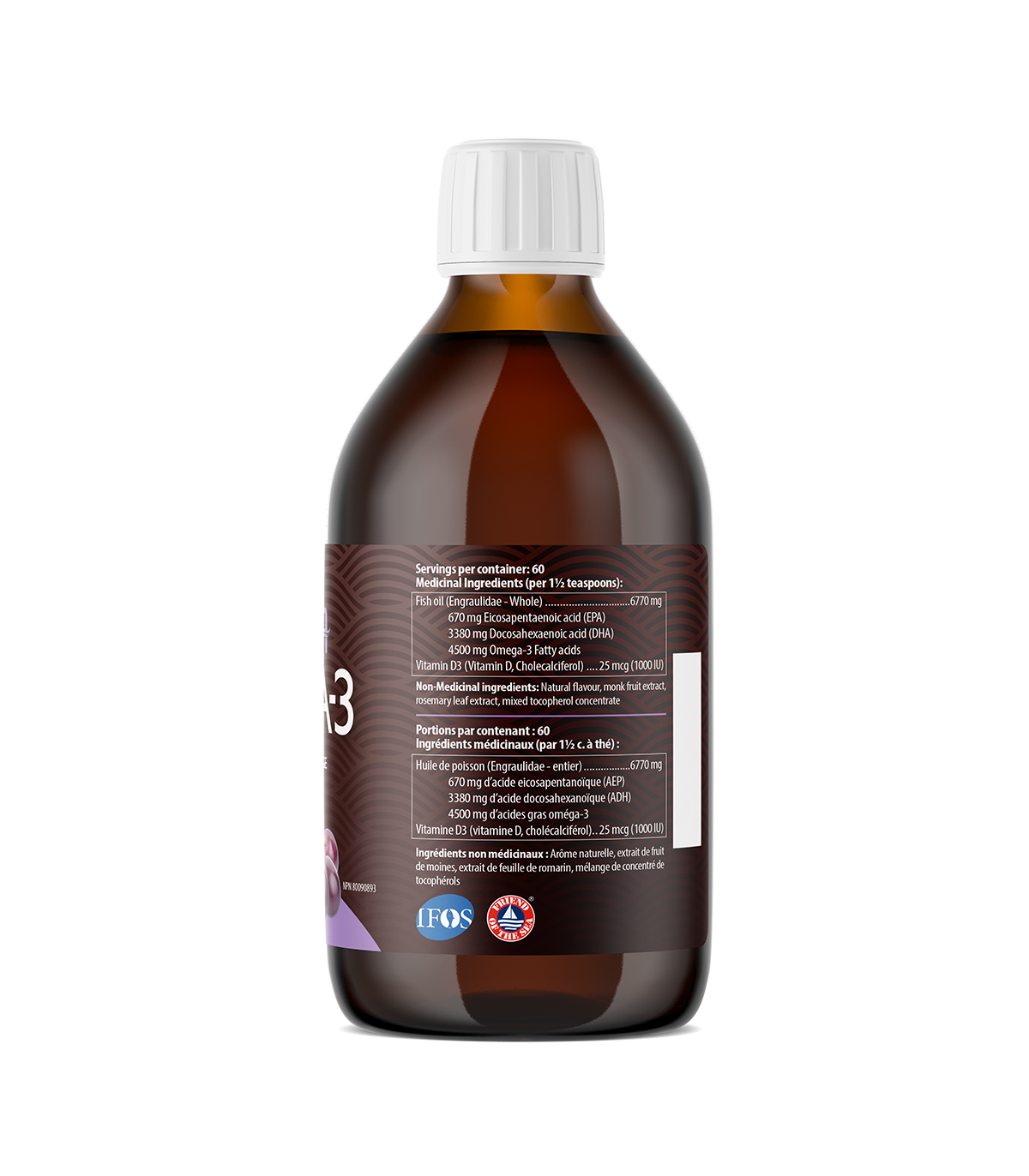 AQUAOMEGA AquaOmega 1:5 High DHA Grape 450 ml | Unbeatable Prices, Daily Deals | VITASHOP