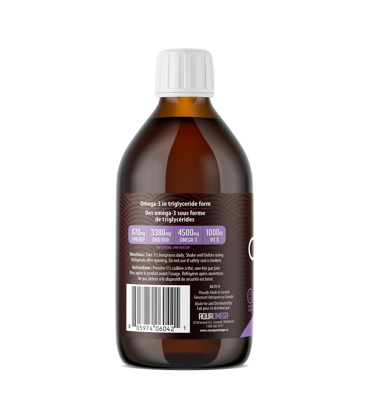 AQUAOMEGA 아쿠아오메가 AquaOmega 1:5 고 DHA 포도 450ml | 매일 업데이트되는 특가 상품 | VITASHOP
