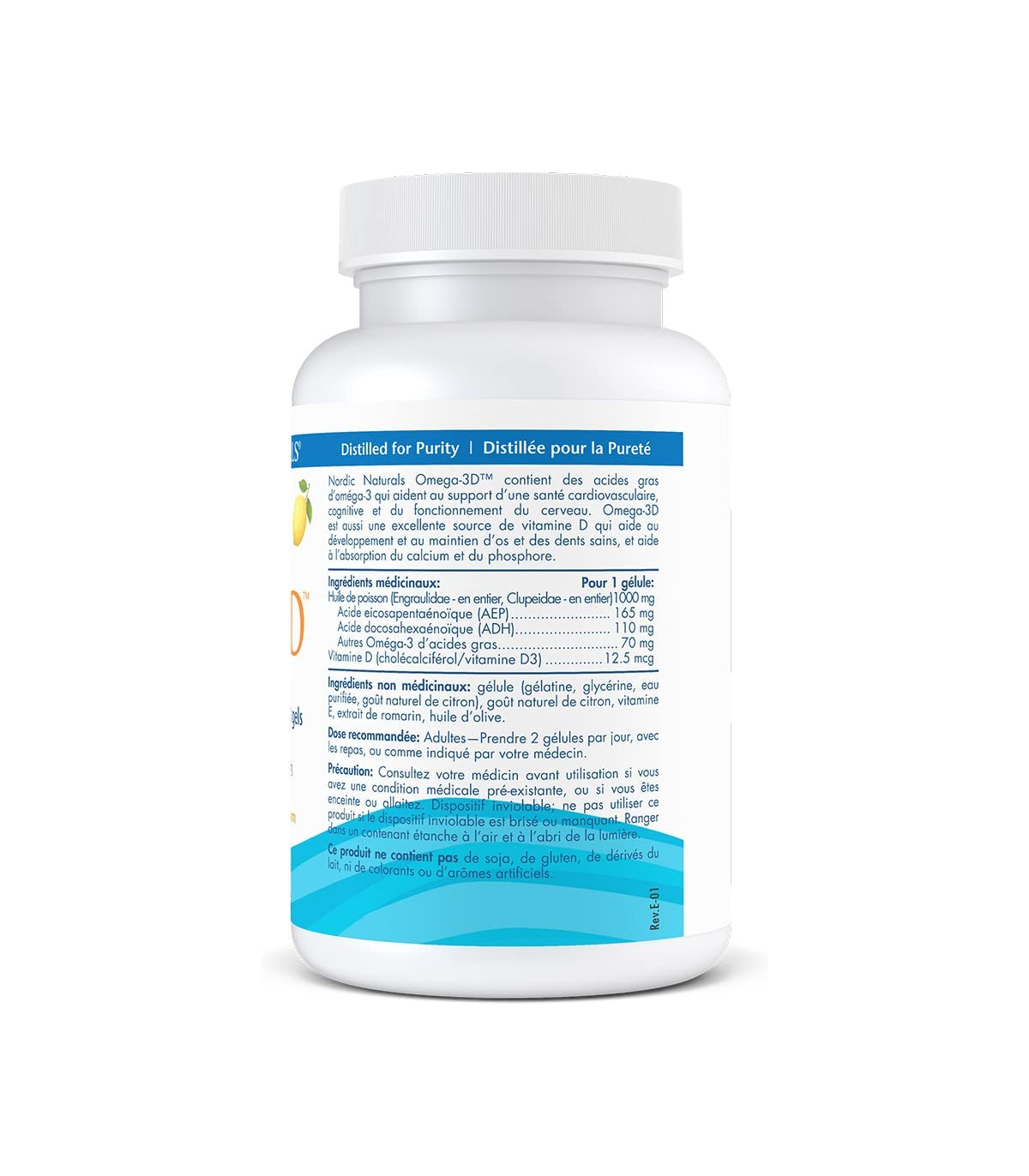 Nordic Naturals 노르딕 내추럴스 Omega 3D, 레몬 60 소프트젤 | 매일 업데이트되는 특가 상품 | VITASHOP
